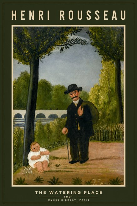 Rousseau The Watering Place No2 - Juliste