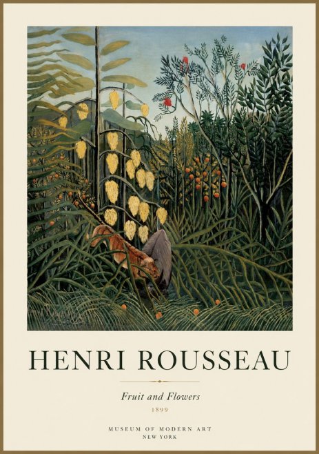 Rousseau Fruit and Flowers No1 - Juliste