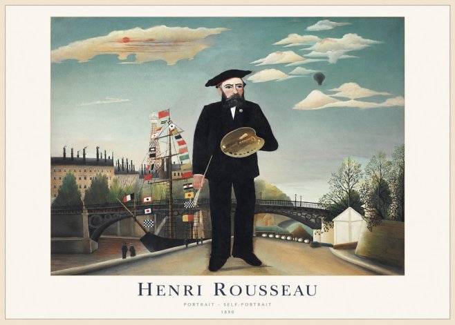 Rousseau Portrait - Self-portrait No1 - Juliste