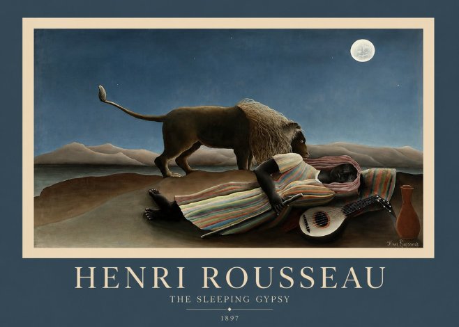 Rousseau The Sleeping Gypsy No2 - Juliste