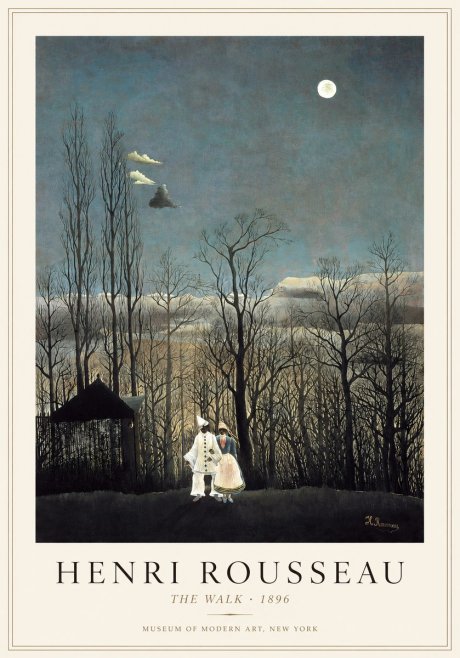 Rousseau The Walkers at Evening No2 - Juliste