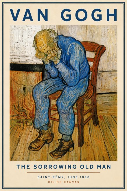 Van Gogh Sorrowing Old Man No5 - Juliste