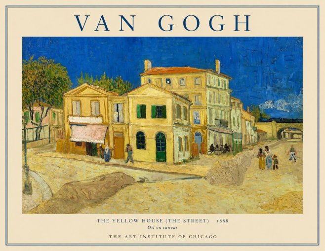 Van Gogh The Yellow House (the Street) No1 - Juliste