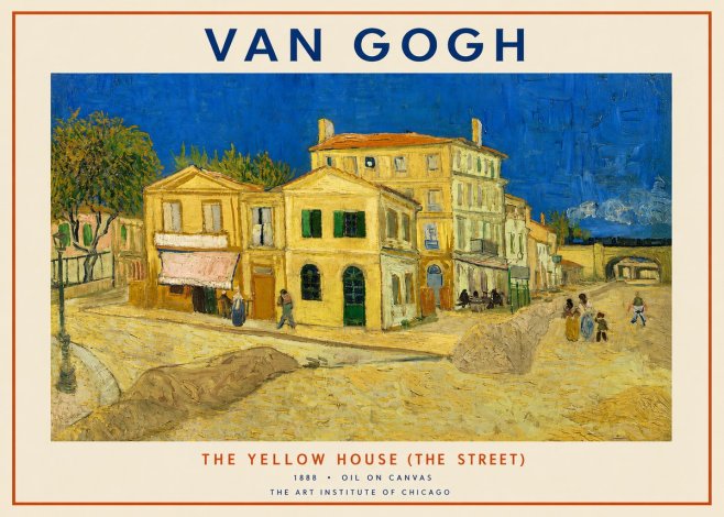 Van Gogh The Yellow House (the Street) No2 - Juliste