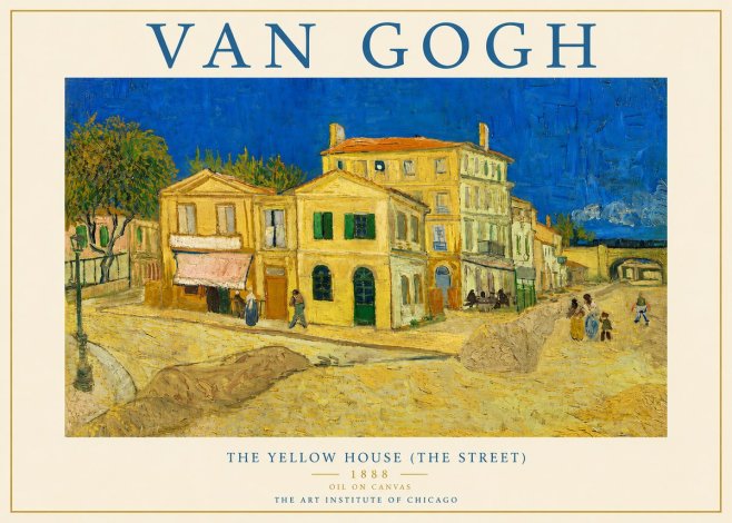 Van Gogh The Yellow House (the Street) No3 - Juliste