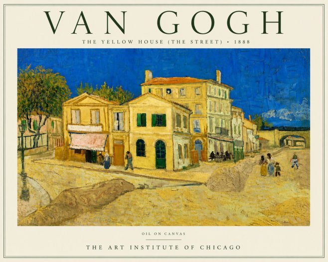 Van Gogh The Yellow House (the Street) No6 - Juliste