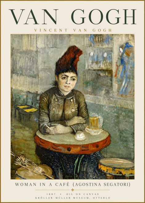 Van Gogh Woman in a Café (Agostina Segatori) No5 - Juliste