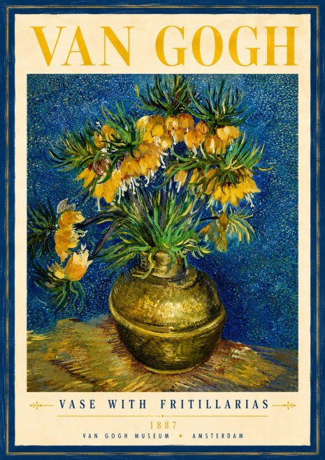 Van Gogh Vase with Fritillarias No3 - Juliste