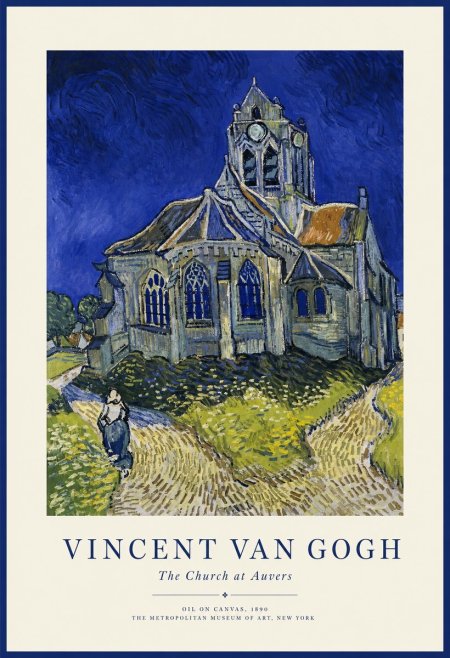 Van Gogh The Church at Auvers I No1 - Juliste