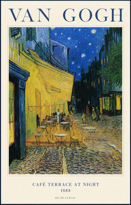 Van Gogh Café Terrace at Night No1 - Juliste