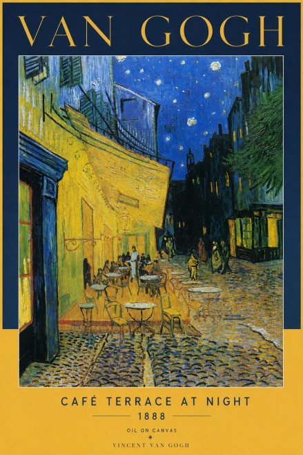 Van Gogh Café Terrace at Night No2 - Juliste