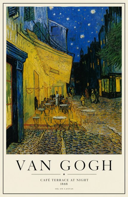 Van Gogh Café Terrace at Night No3 - Juliste