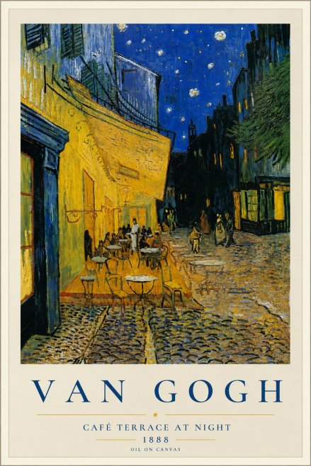Van Gogh Café Terrace at Night No5 - Juliste