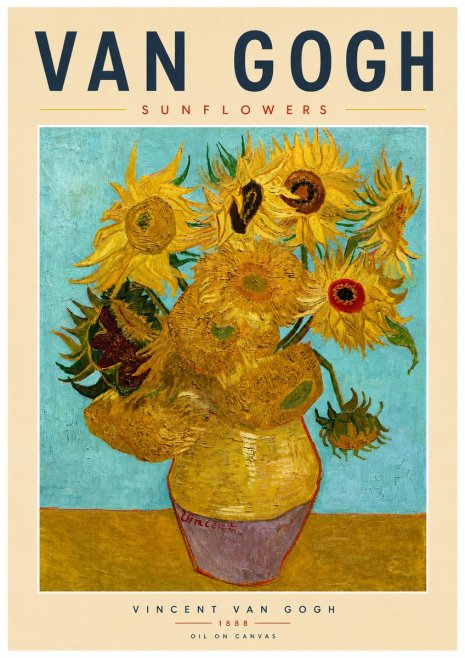 Van Gogh Sunflowers I No4 - Juliste