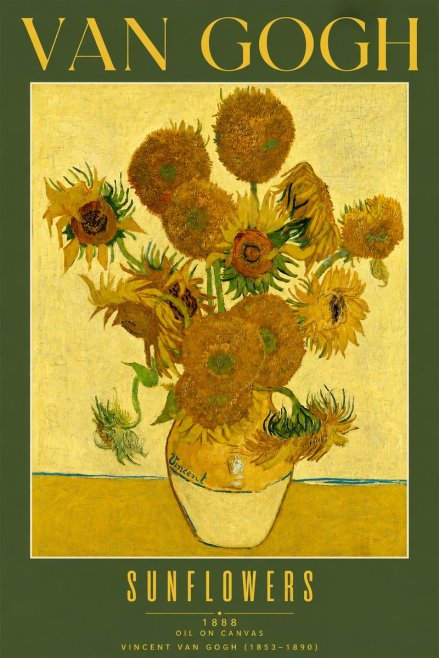Van Gogh Sunflowers II No5 - Juliste
