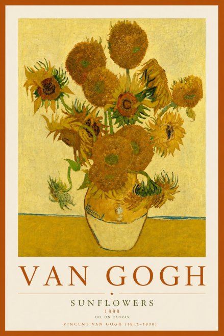 Van Gogh Sunflowers II No6 - Juliste