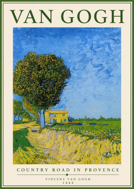 Van Gogh Country Road in Provence II No4 - Juliste