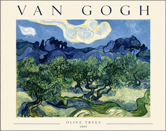 Van Gogh Olive Trees No1 - Juliste