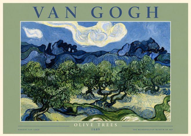 Van Gogh Olive Trees No5 - Juliste