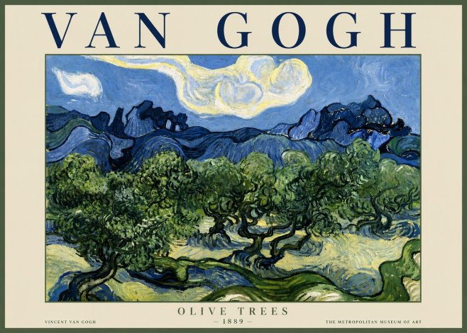 Van Gogh Olive Trees No6 - Juliste