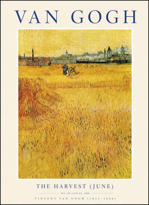Van Gogh The Harvest (June) No1 - Juliste