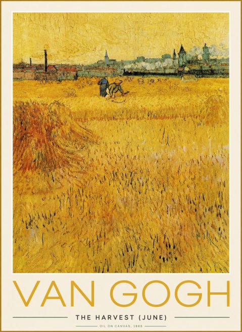 Van Gogh The Harvest (June) No2 - Juliste