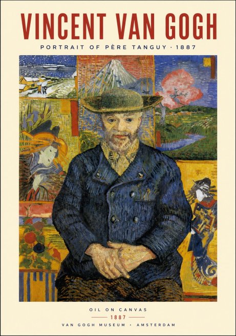 Van Gogh Portrait of Père Tanguy I No3 - Juliste
