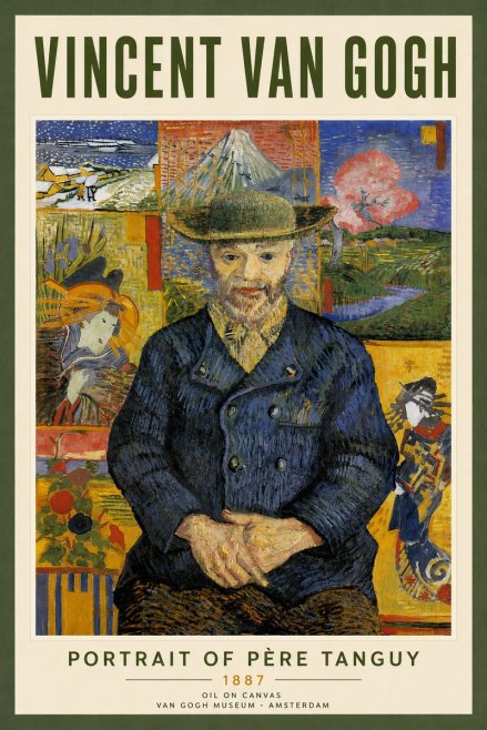 Van Gogh Portrait of Père Tanguy I No4 - Juliste