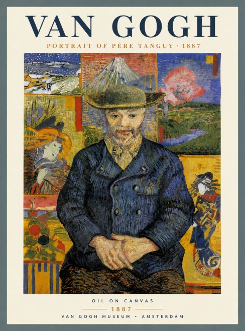 Van Gogh Portrait of Père Tanguy I No6 - Juliste