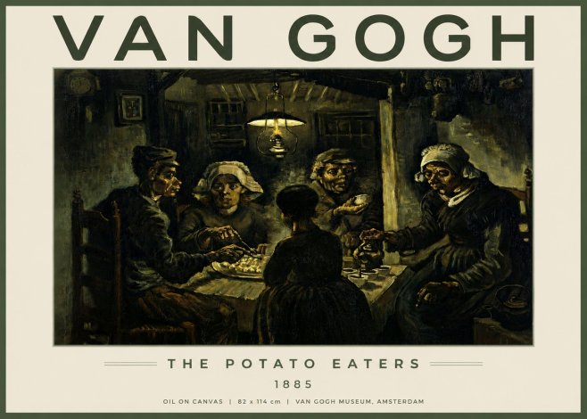 Van Gogh The Potato Eaters II No3 - Juliste