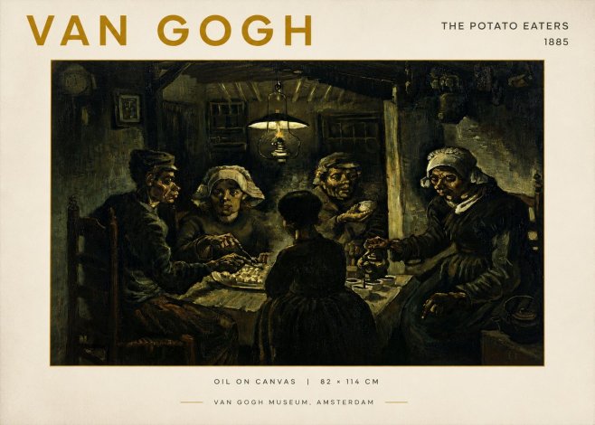 Van Gogh The Potato Eaters II No4 - Juliste