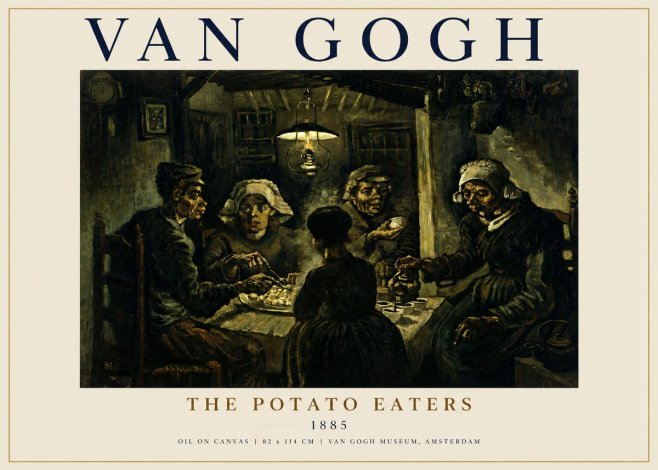 Van Gogh The Potato Eaters II No5 - Juliste