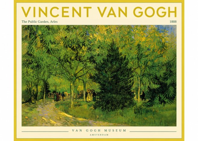 Van Gogh The Public Garden, Arles No4 - Juliste