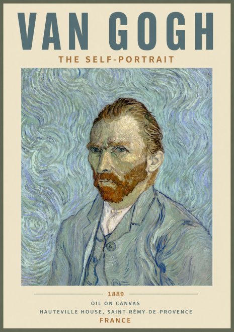 Van Gogh The Self-portrait No5 - Juliste