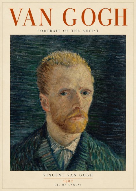 Van Gogh Portrait of the Artist II No5 - Juliste