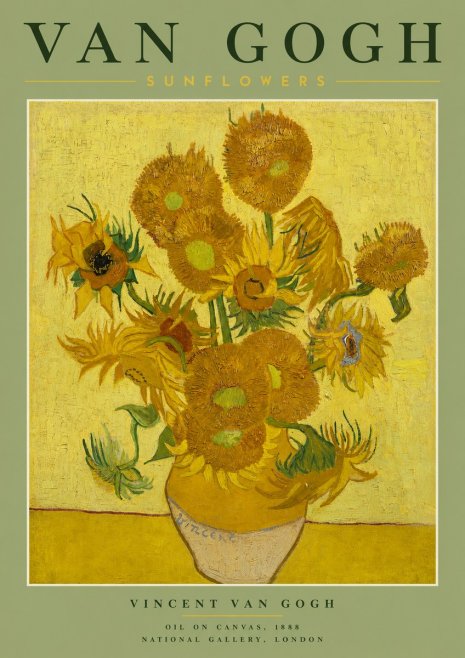 Van Gogh Sunflowers III No2 - Juliste