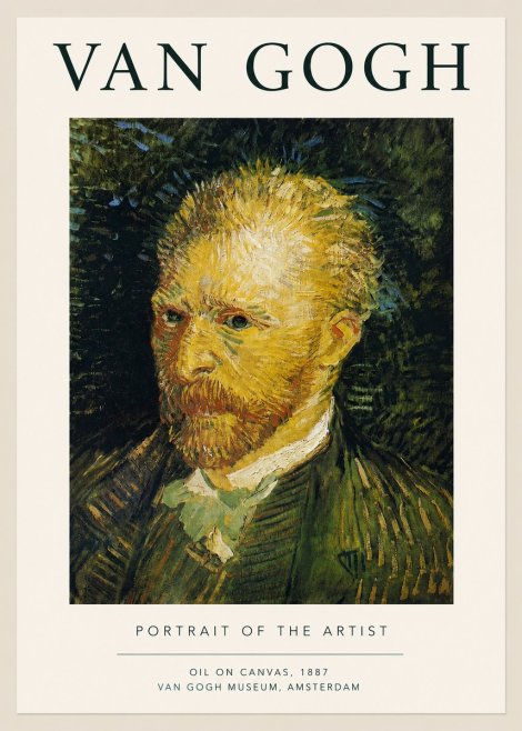Van Gogh Portrait of the Artist III No3 - Juliste