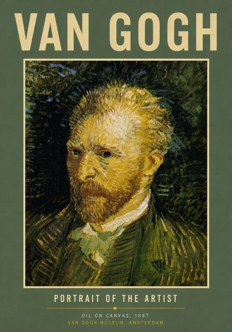 Van Gogh Portrait of the Artist III No5 - Juliste