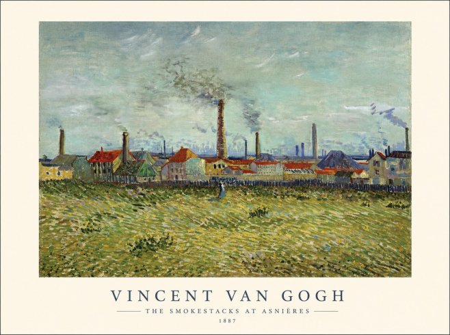 Van Gogh The Smokestacks at Asnières No1 - Juliste