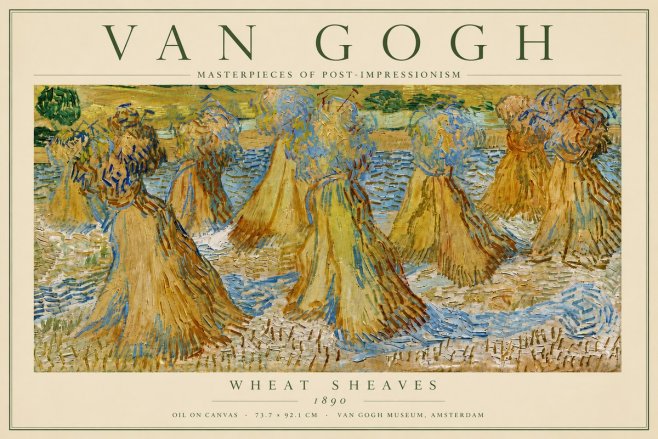 Van Gogh Wheat Sheaves No4 - Juliste