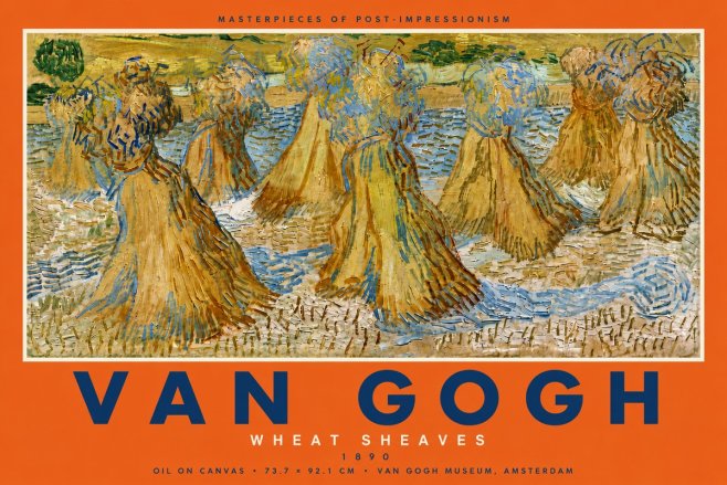 Van Gogh Wheat Sheaves No5 - Juliste