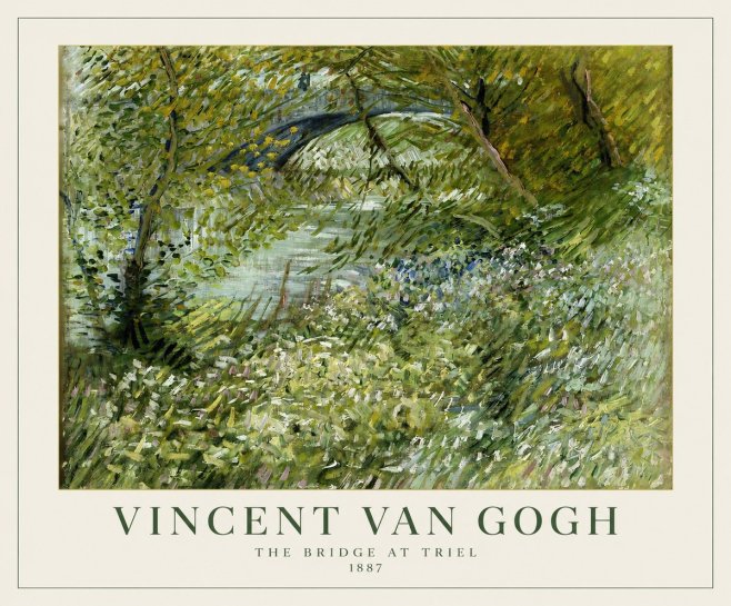 Van Gogh The Bridge at Triel No1 - Juliste