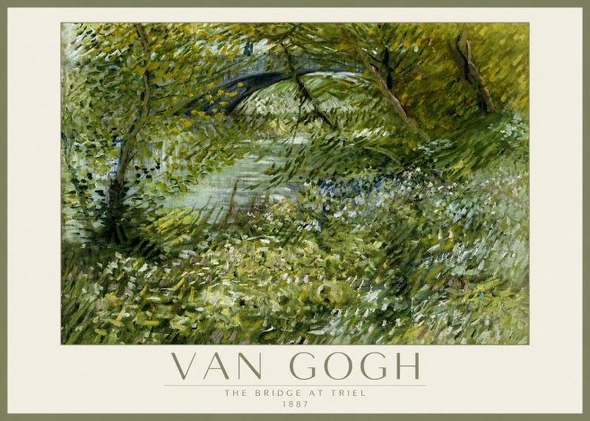 Van Gogh The Bridge at Triel No2 - Juliste