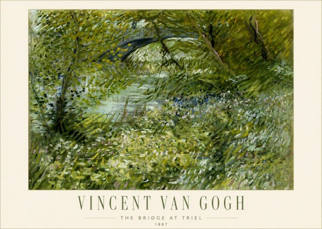 Van Gogh The Bridge at Triel No3 - Juliste