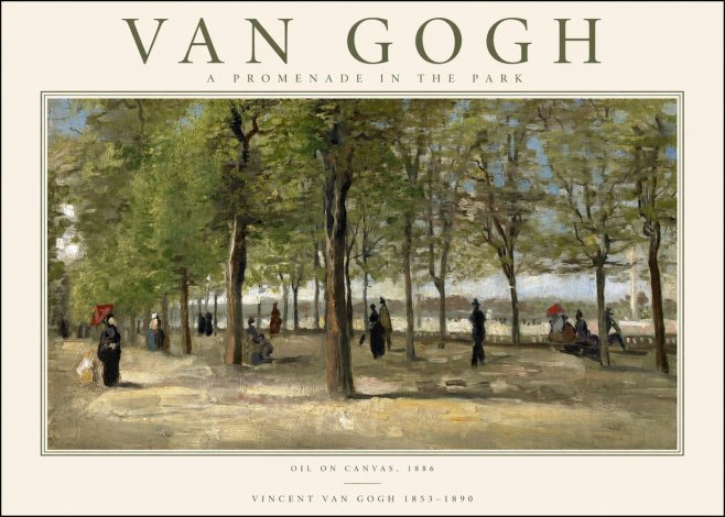 Van Gogh A Promenade in the Park No1 - Juliste
