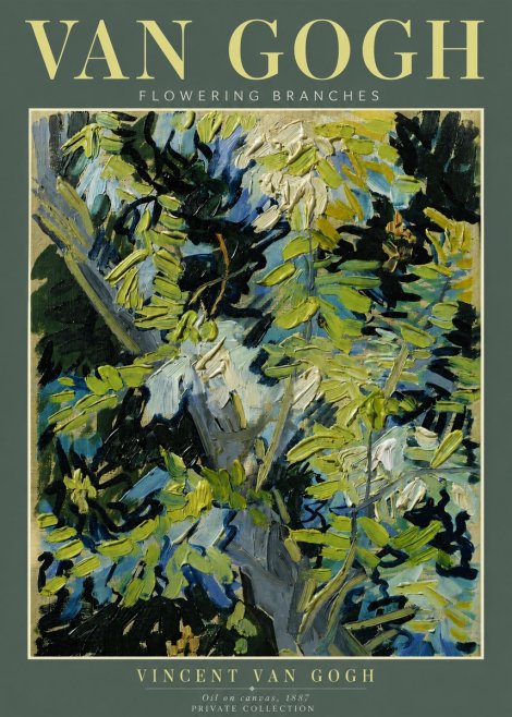 Van Gogh Flowering Branches No5 - Juliste