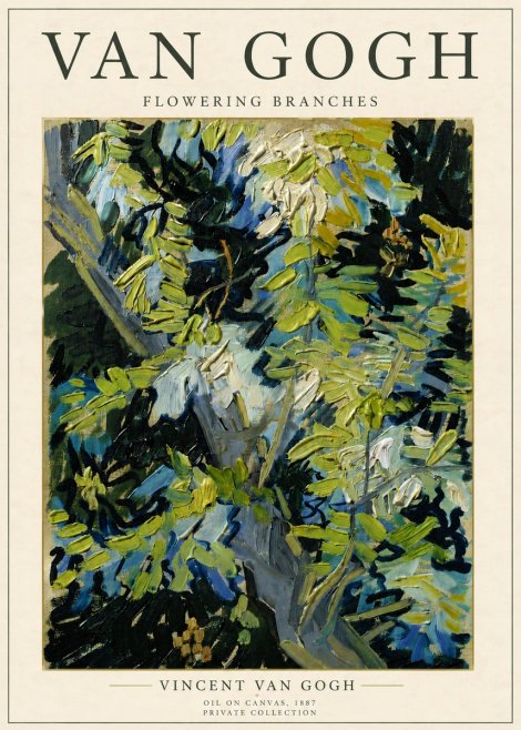 Van Gogh Flowering Branches No6 - Juliste