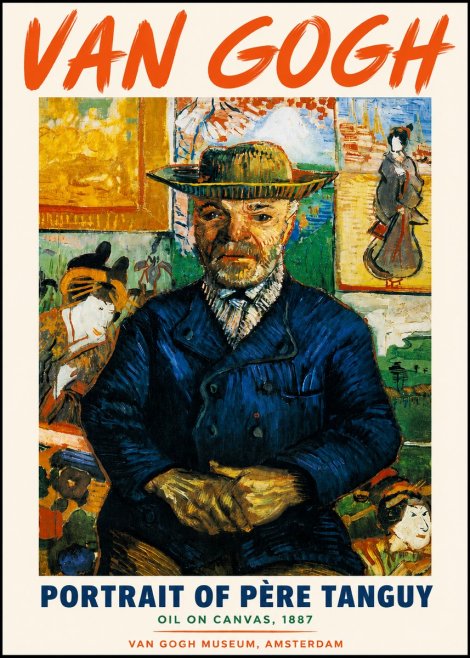 Van Gogh Portrait of Père Tanguy II No3 - Juliste
