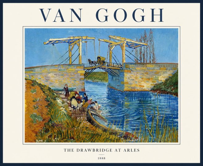 Van Gogh The Drawbridge at Arles I No1 - Juliste