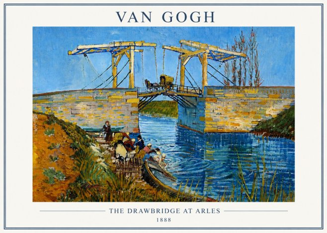Van Gogh The Drawbridge at Arles I No6 - Juliste